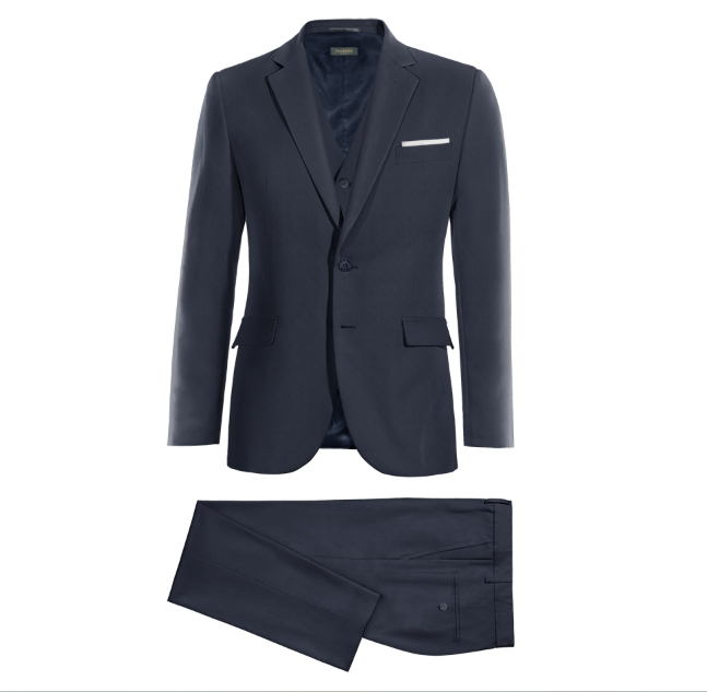 Traje de novio color azul marino Oberon