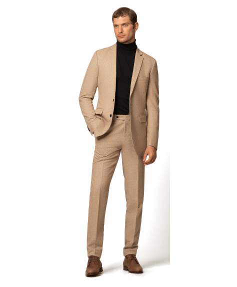 Traje de novio Camel